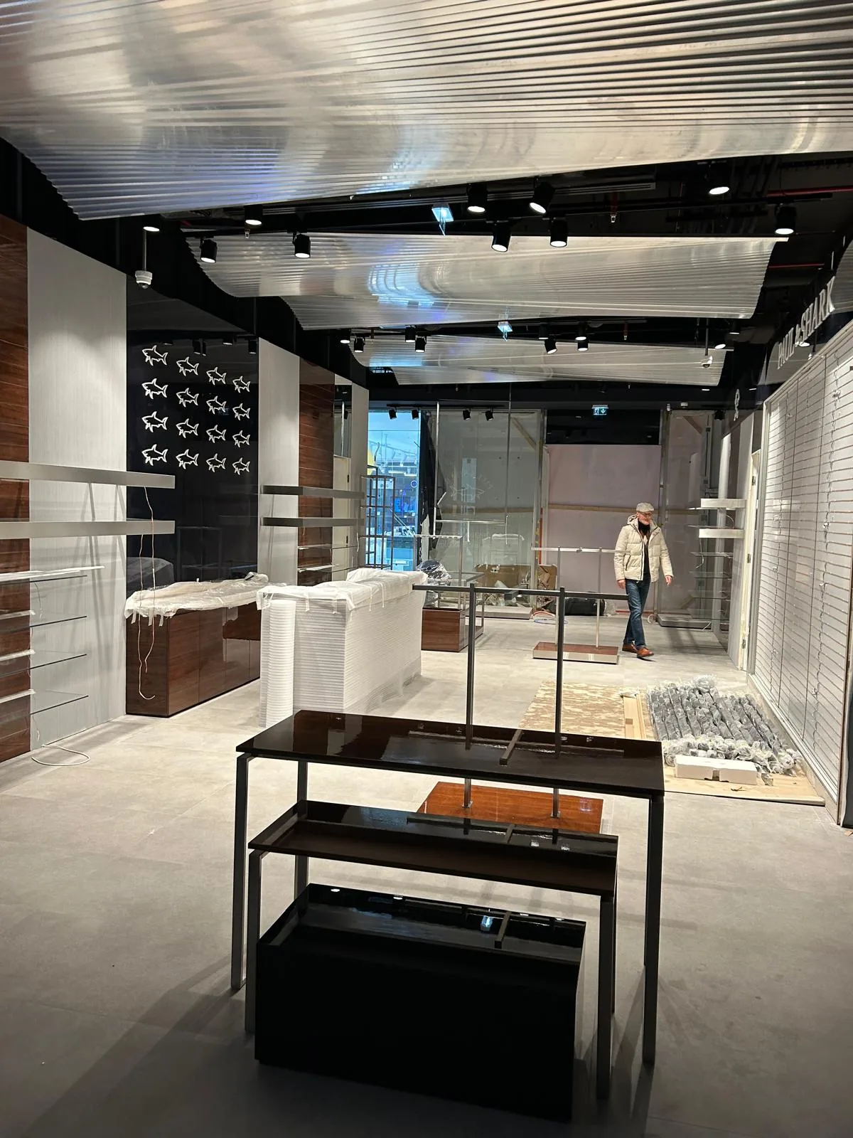 Boutique fit-out in progress