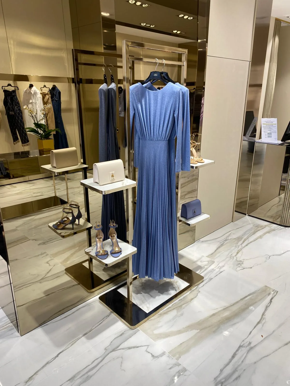 Boutique, rack and shelves
