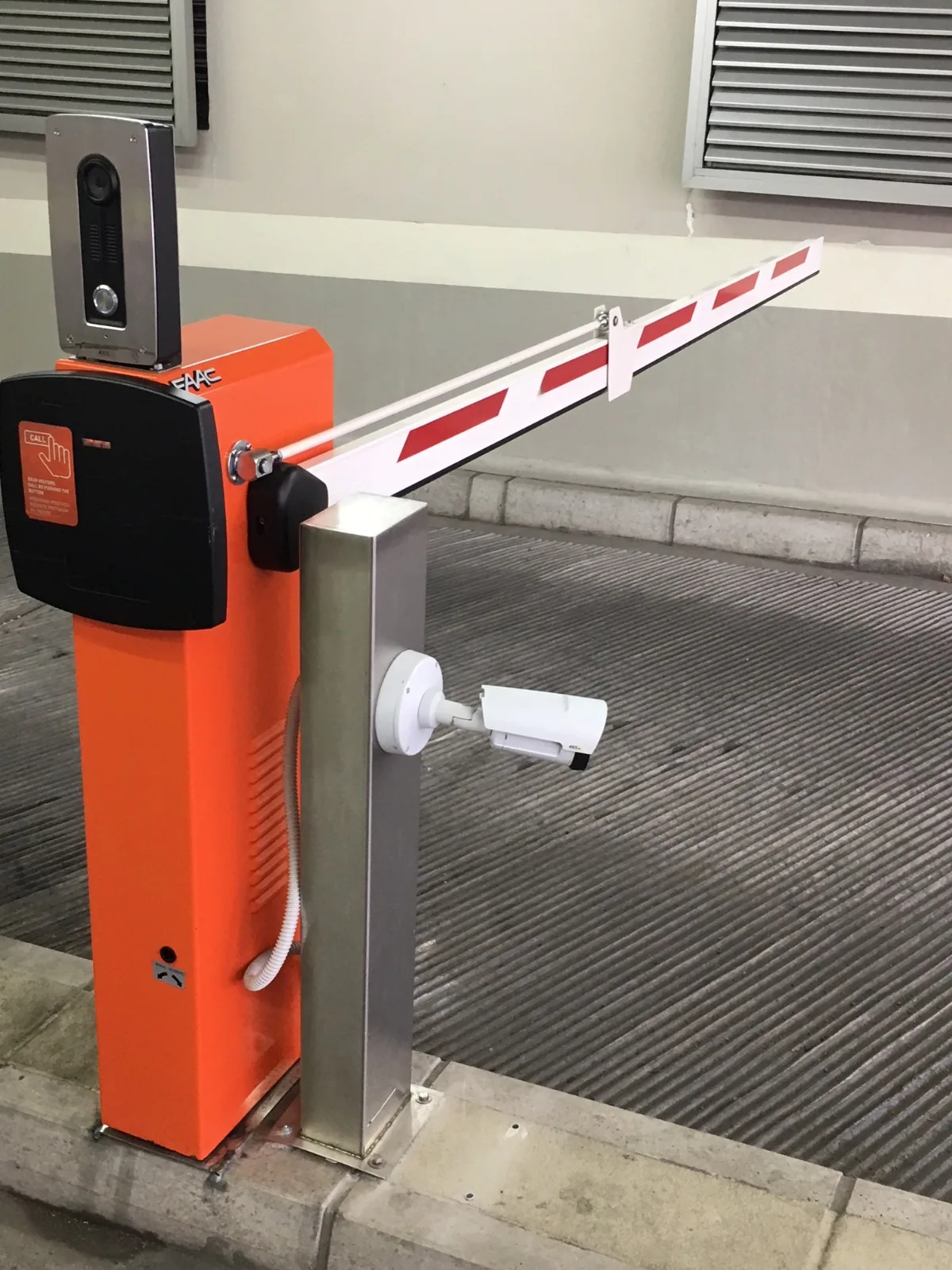 Garage barrier with a video intercom