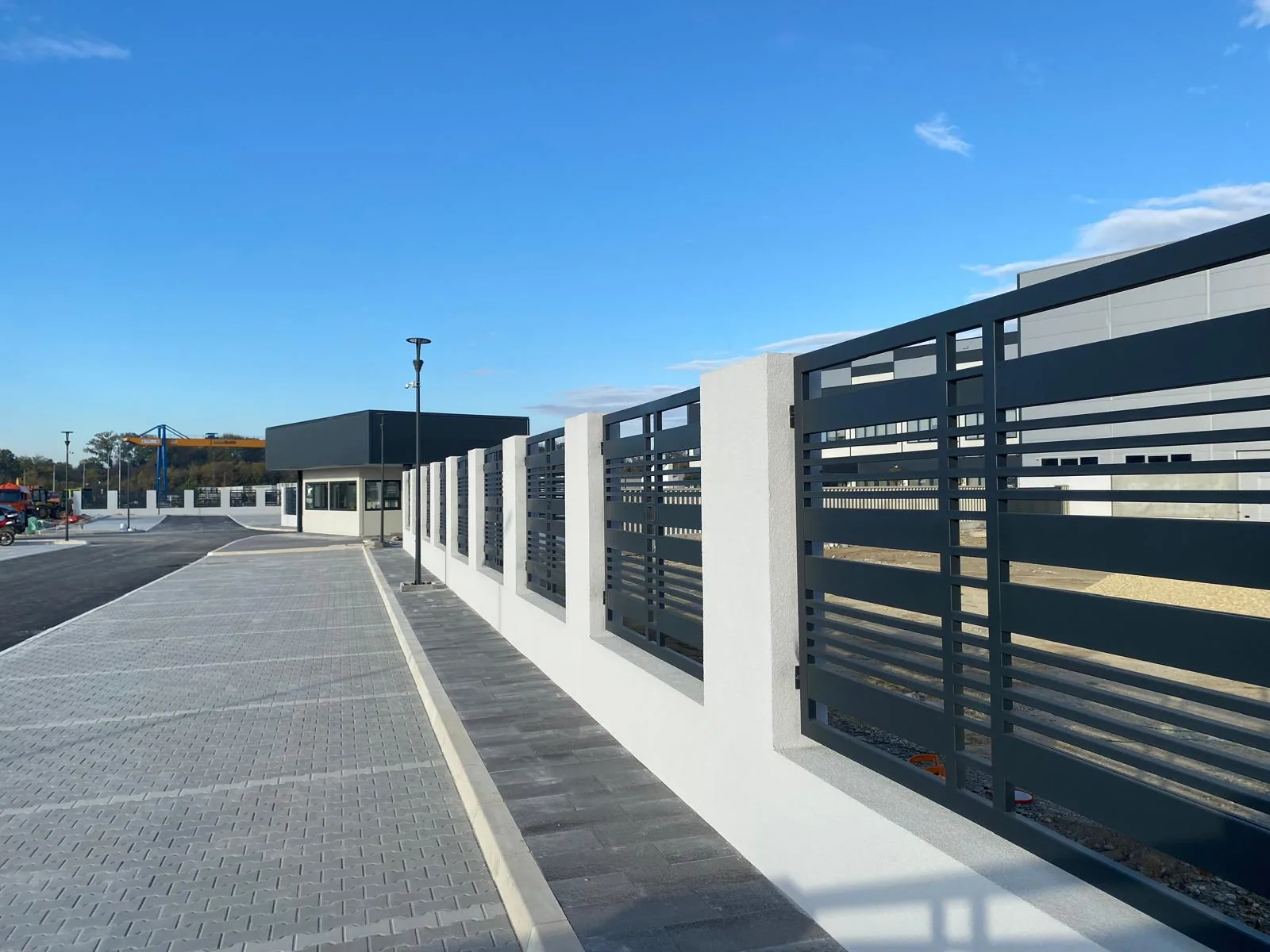 Fence for a business complex